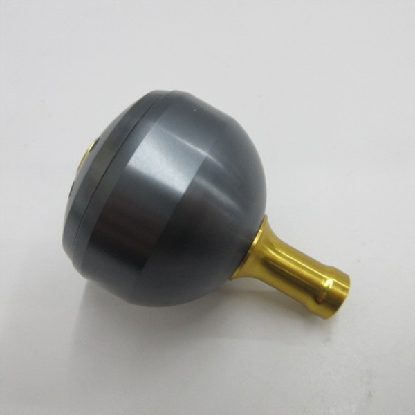 夢屋アルミラウンド型パワーハンドルノブ　グレーＭ